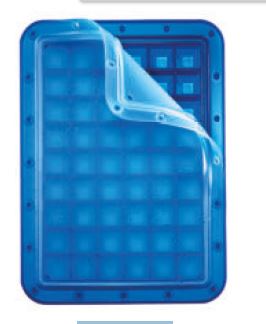 CUVETE GELO 2CM C/T SIL.AZUL 26X19X2.5CM